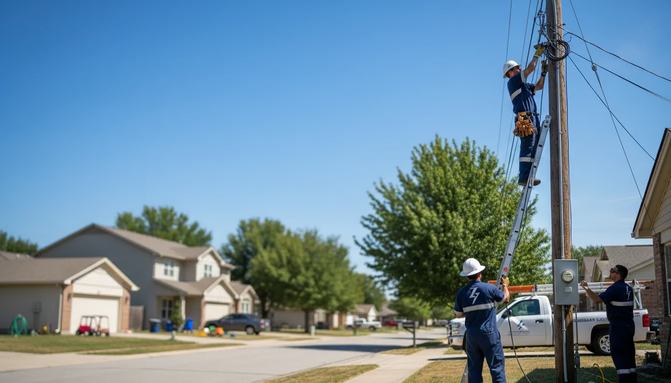 Residential electrician providing installation services in Austin, AR
